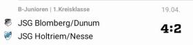 Unsere B-Jugend feiert den nächsten Heimsieg 