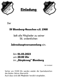 Jahreshauptversammlung 2024